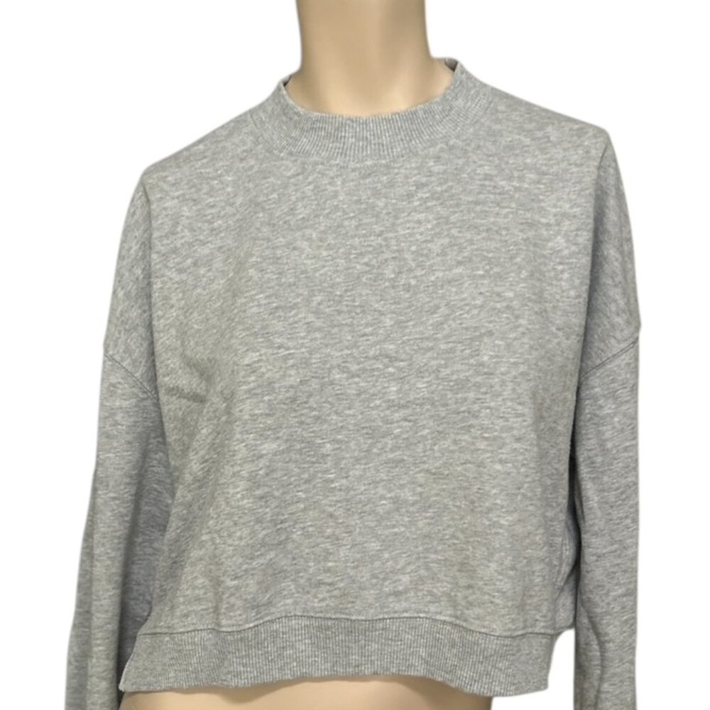 American Eagle Oversize Pullover Size S Gray This Feels Seriously Lived In